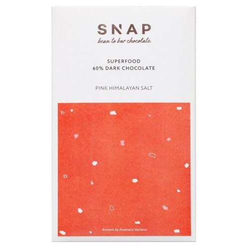 ШОКОЛАД SNAP с розовой гималайской солью 60% 50гр